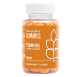 NaturesPlus gommes au curcuma et curcumine – boîte, saveur pêche, soutien articulations.