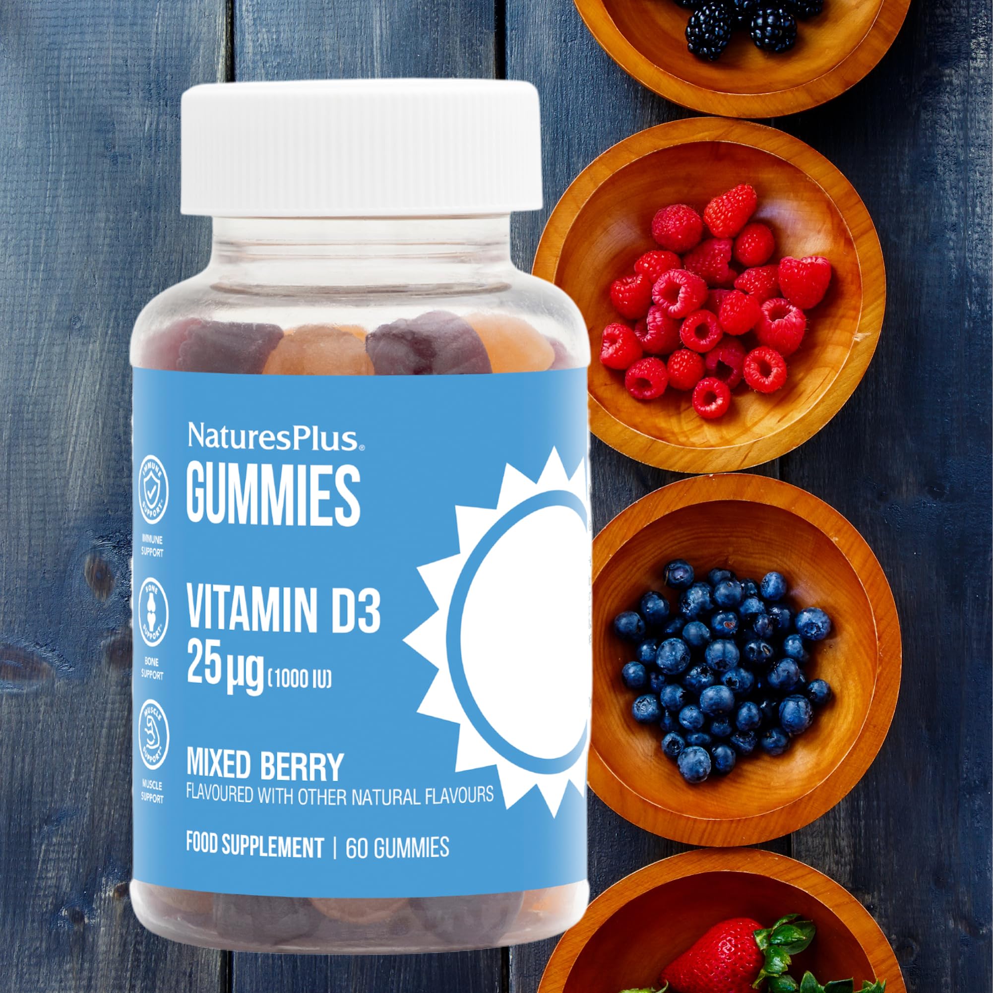 NaturesPlus D3 1000 UI – sans OGM – formulation fidèle.
