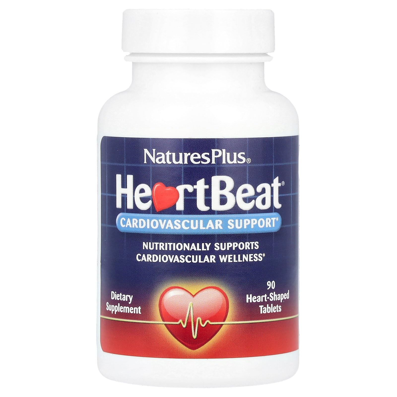 NaturesPlus Heartbeat – tablettes dans une bouteille, soutien nutritionnel quotidien.