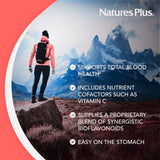 NaturesPlus Hema-Plex fer, formule vegan sans gluten adaptée à votre régime.