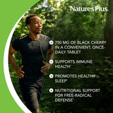 NaturesPlus Herbal Actives Black Cherry — tablettes compactes pour routine simple.