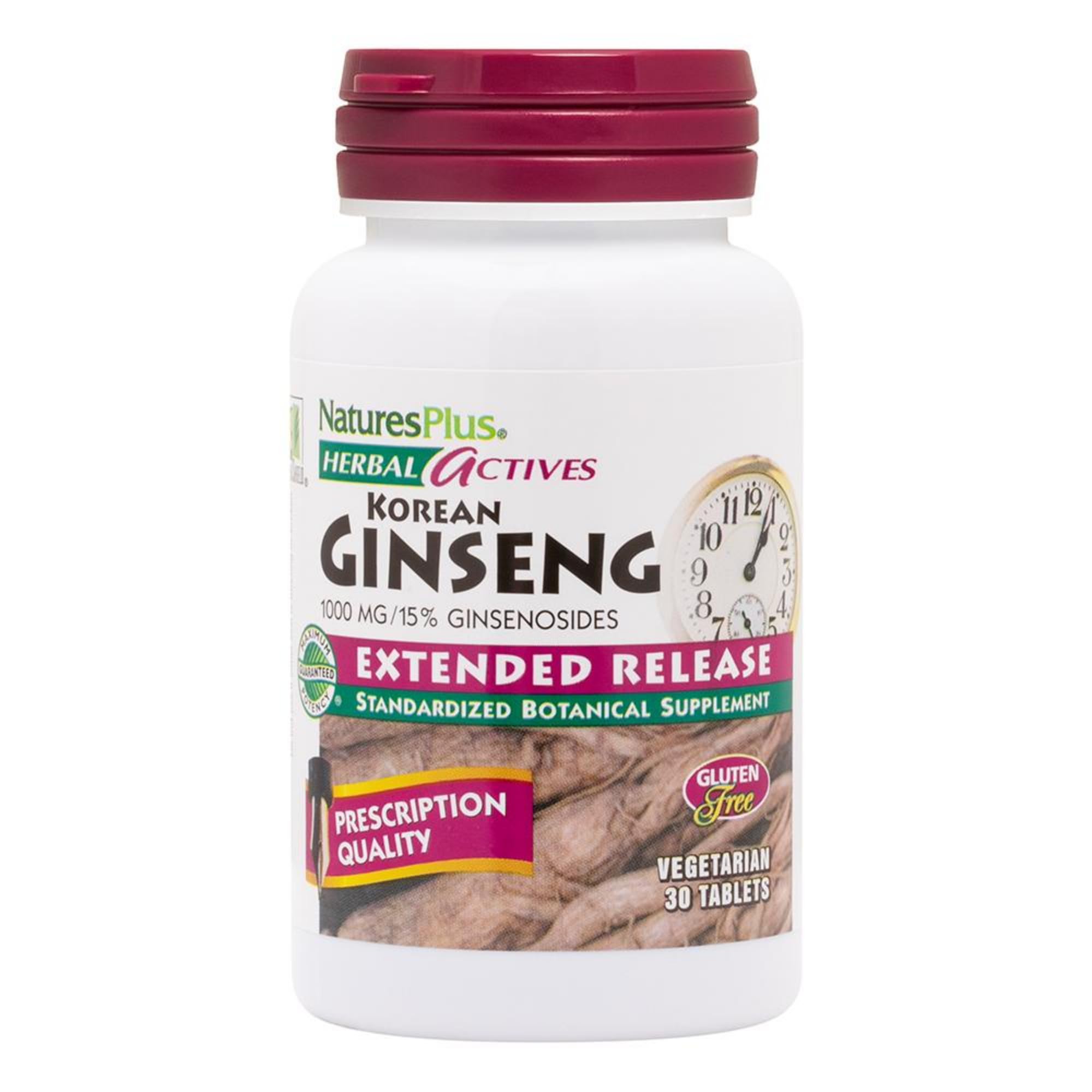 NaturesPlus Ginseng Coréen: comprimé à libération prolongée pour énergie durable