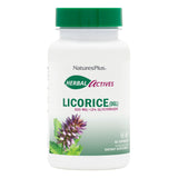 NaturesPlus Herbal Actives Réglisse DGL, bouteille de 60 gélules, présentation pratique.