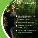 Étiquette claire et fiable sur l’emballage NaturesPlus Réglisse DGL.