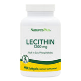 NaturesPlus Lecithine bouteille et gélules, soutien potentiel à la routine bien-être.