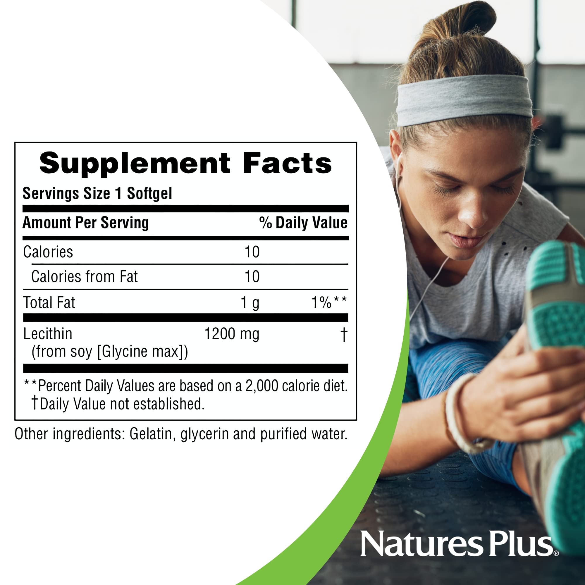 Ingrédients NaturesPlus Lecithine: phosphatides de soja et source naturelle.
