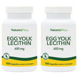 NaturesPlus Lécithine d'œuf en capsules, bouteille, soutien potentiel du cerveau et du foie.