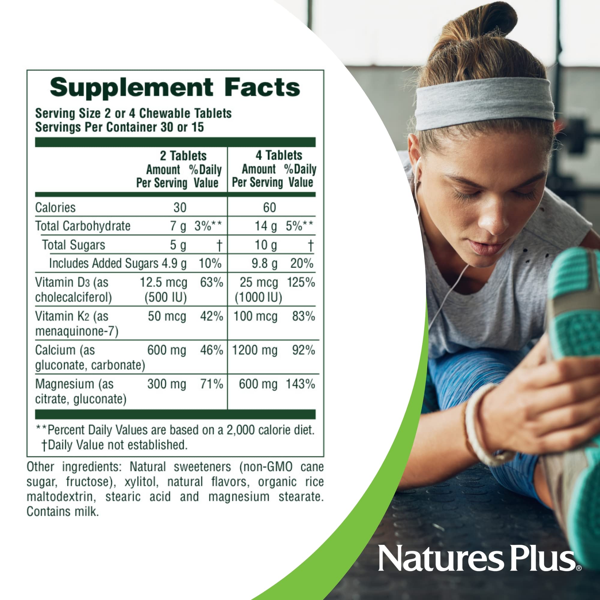 NaturesPlus magnésium 600mg: soutien musculaire et nerveux.