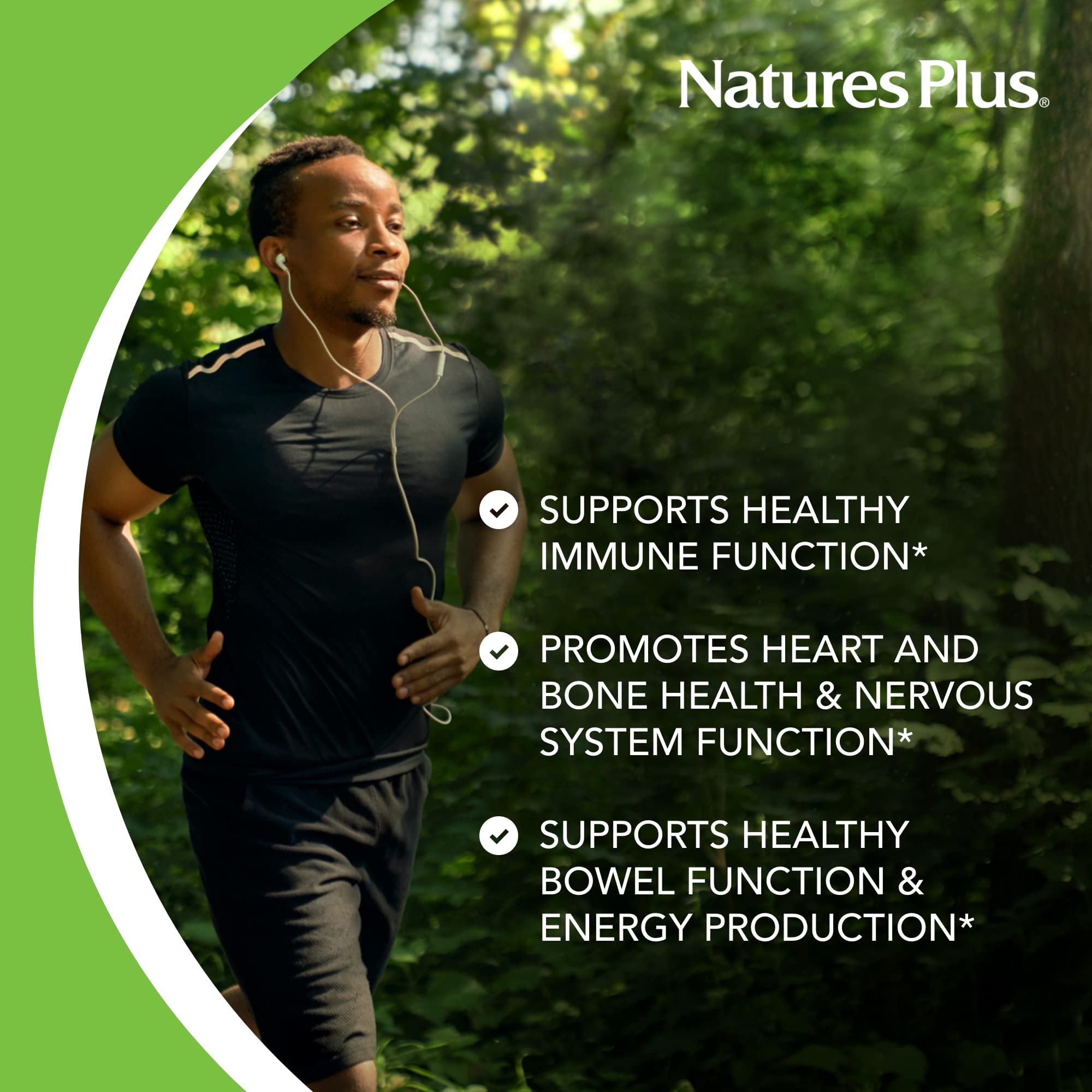 NaturesPlus Magnésium – soutien potentiel du cœur et de la circulation