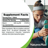 NaturesPlus Niacinamide - conditionnement de 90 comprimés pour une routine quotidienne pratique.