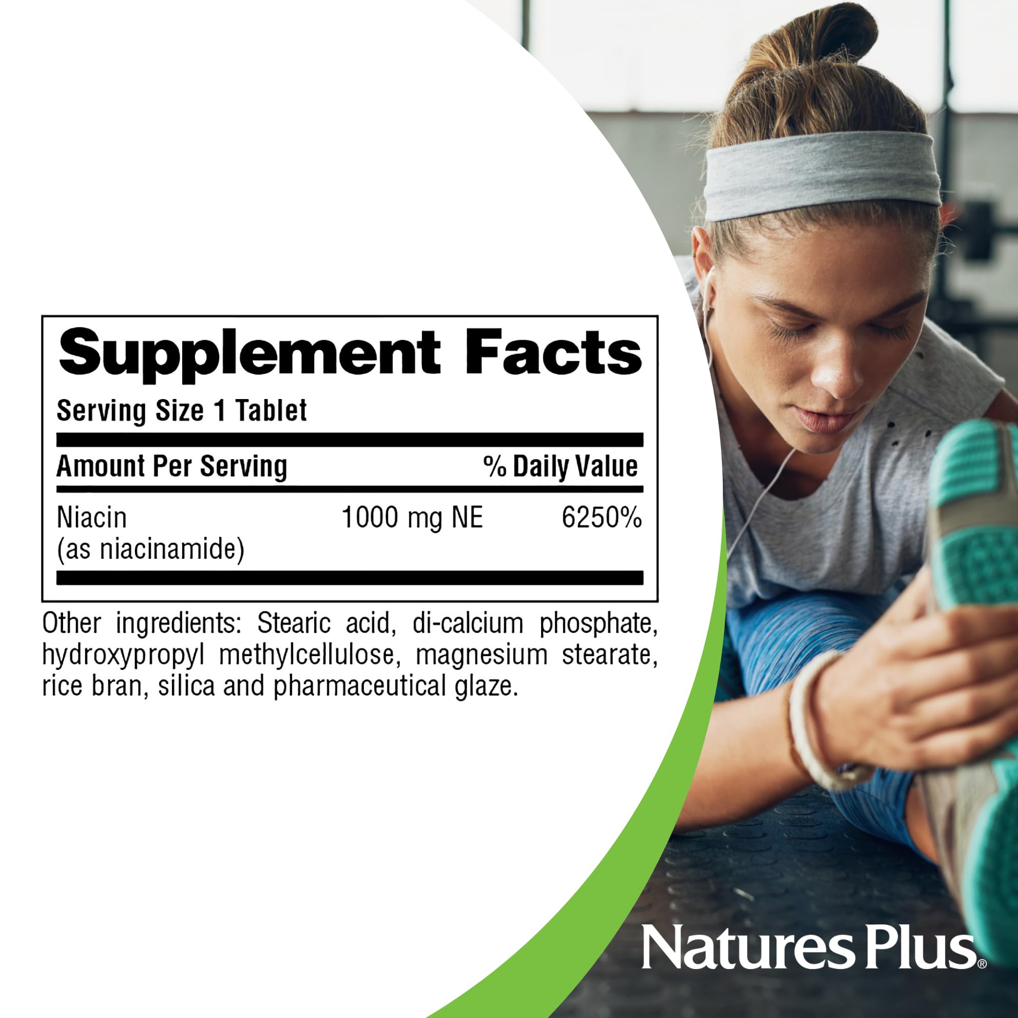 Emballage Niacinamide sans gluten pour les régimes spécifiques.