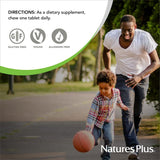 NaturesPlus Orange Juice Jr. : produit hypoallergénique et végétarien, sans colorants ni conservateurs.