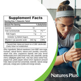NaturesPlus Orange Juice : tablettes sur la table, intégration simple à la routine.