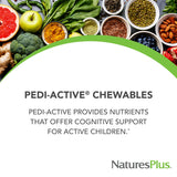 Pedi-Active de NaturesPlus, tablettes mâchables fruits rouges, moment ludique pour l’enfant