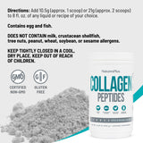 Nature's Plus Peptides de collagène ingrédients issus de sources naturelles et propres.
