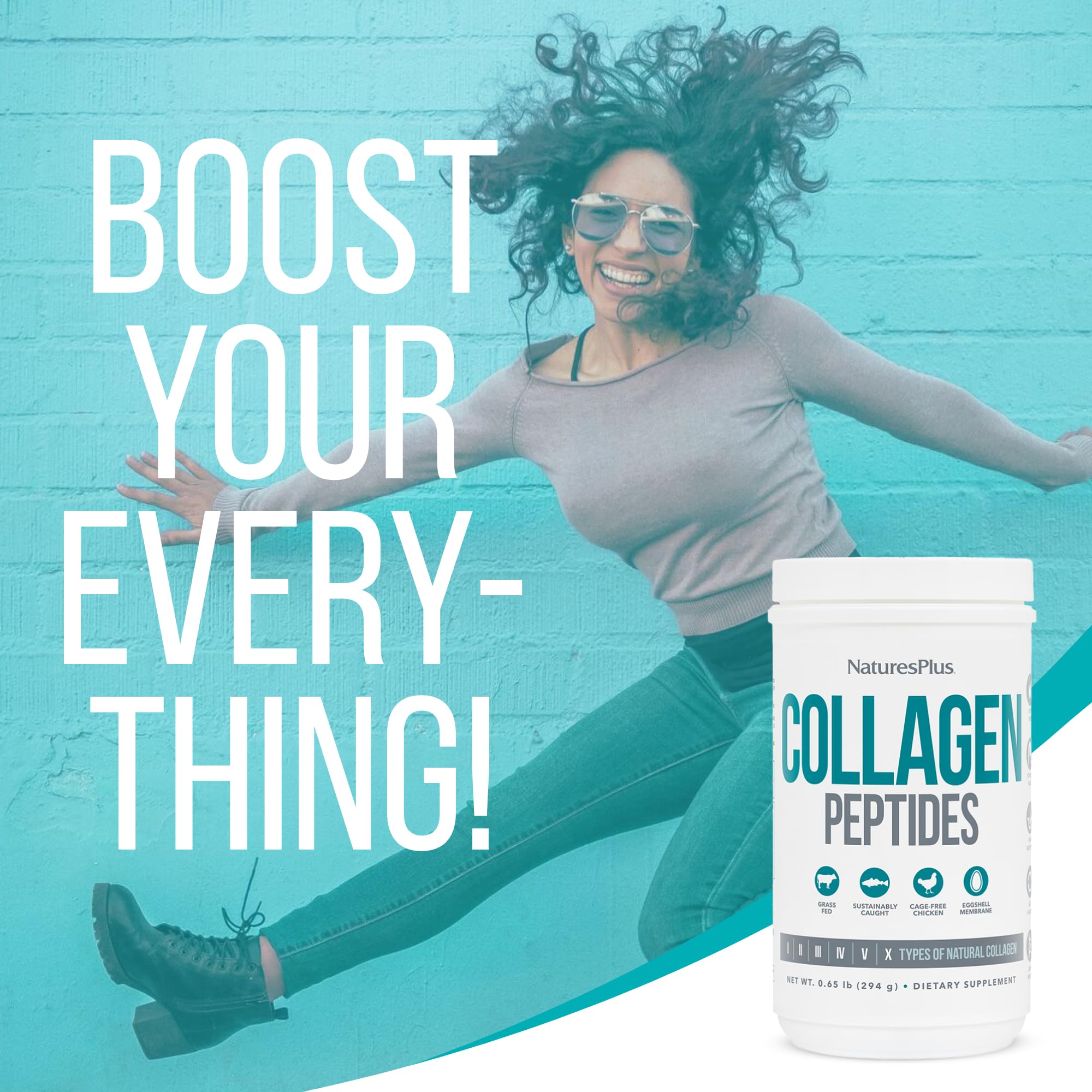 Nature's Plus Peptides de collagène fabrication fiable avec FDA et NSF.