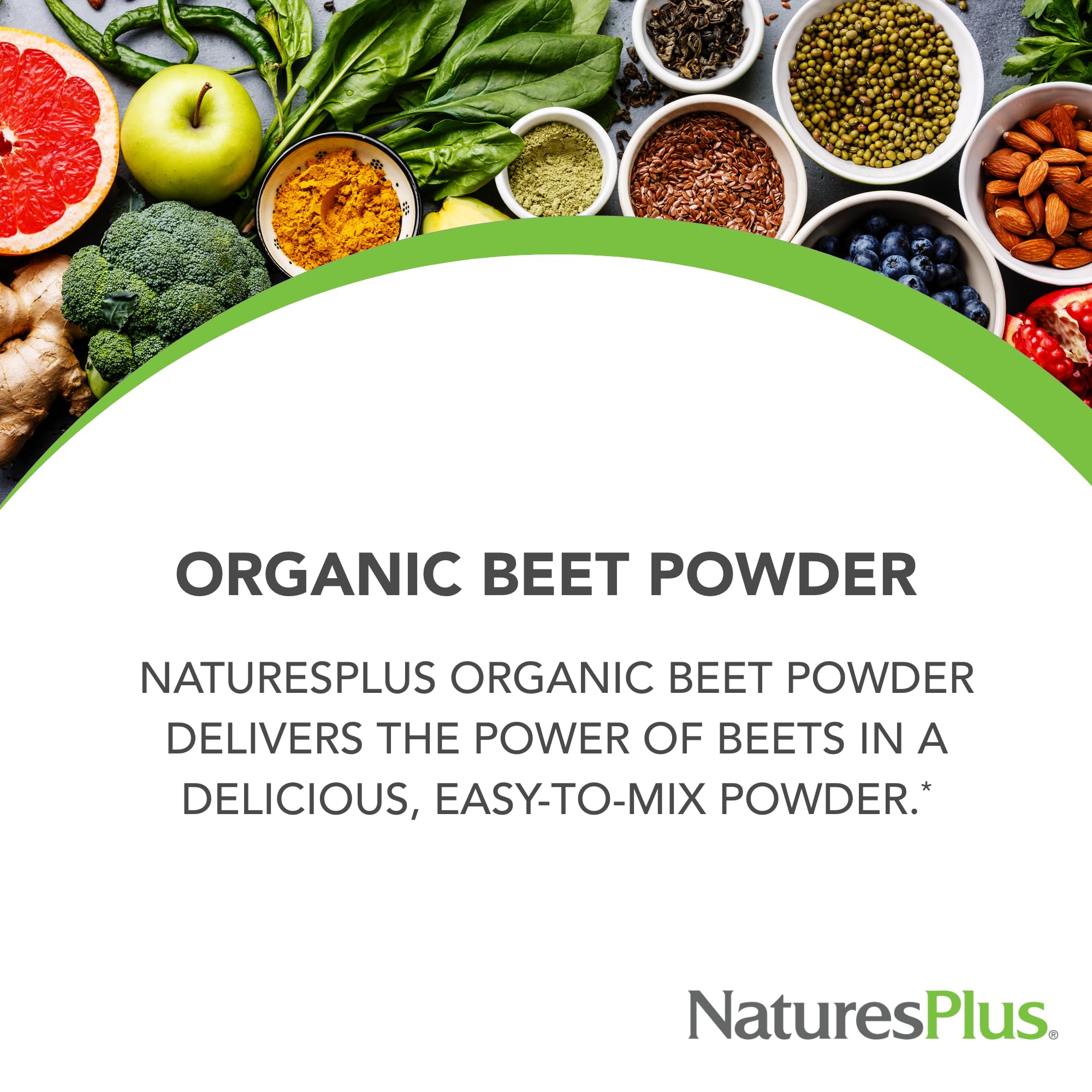 NaturesPlus poudre betterave organique, mélange smoothie pratique et nutritif