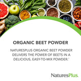 NaturesPlus poudre betterave organique, mélange smoothie pratique et nutritif