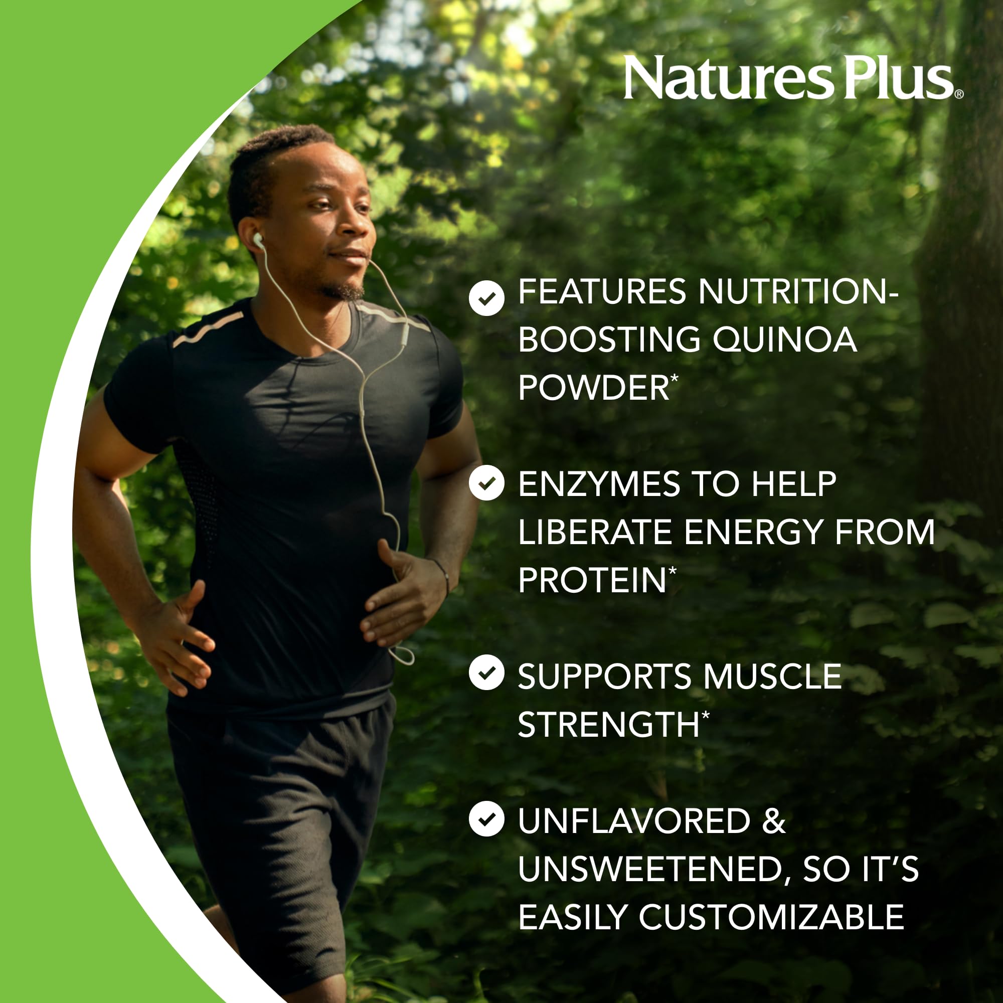Ingrédients bio sans allergènes NaturesPlus poudre citrouille et quinoa