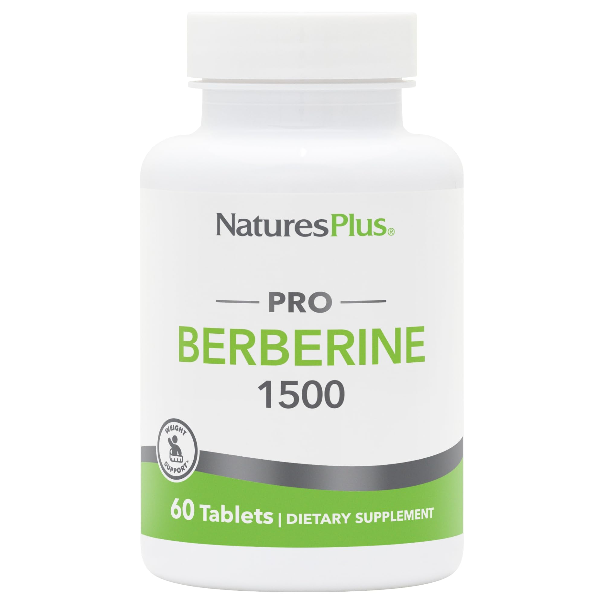 NaturesPlus PRO Berberine 1500 mg : flacon élégant prêt à l’emploi.
