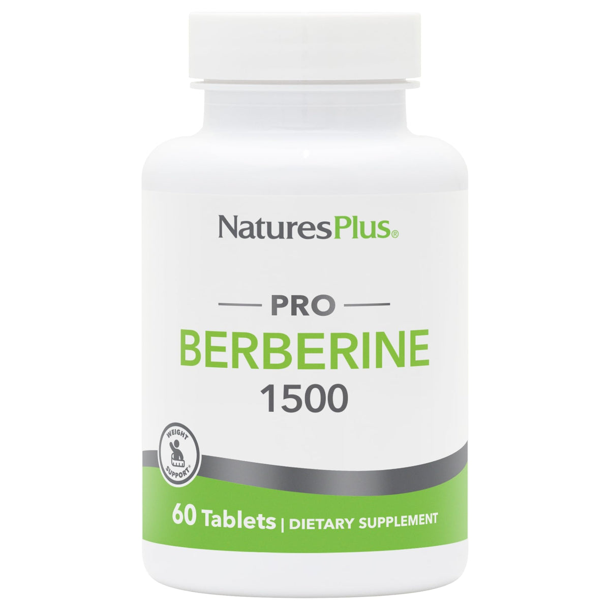 NaturesPlus PRO Berberine 1500 mg : flacon élégant prêt à l’emploi.