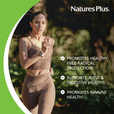 NaturesPlus PRO Longvida Curcumin, etiquette et emballage, pureté non-ogm et vegan.