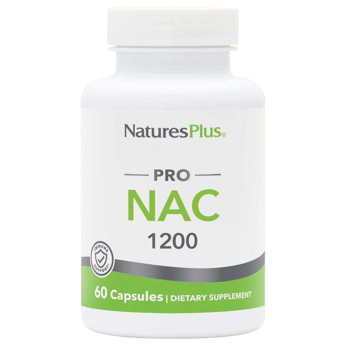 Bouteille NaturesPlus PRO NAC 1200 mg, aperçu du soutien au glutathion