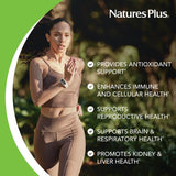 Étiquette NaturesPlus PRO NAC 1200 mg, précisions vegan et sans gluten