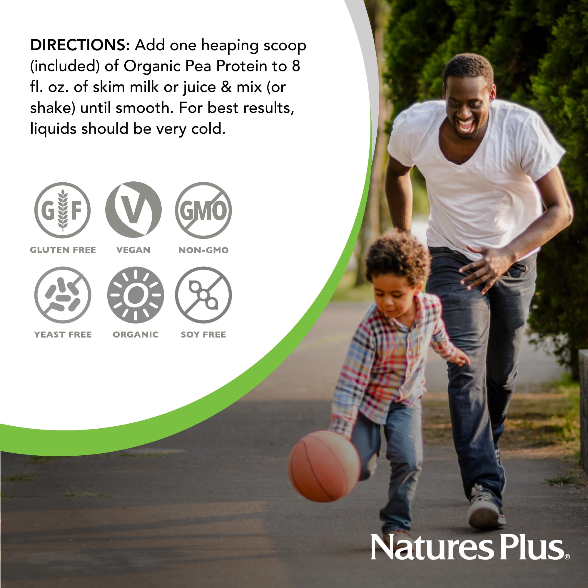 NaturesPlus protéine pois biologique – avec quinoa et enzymes