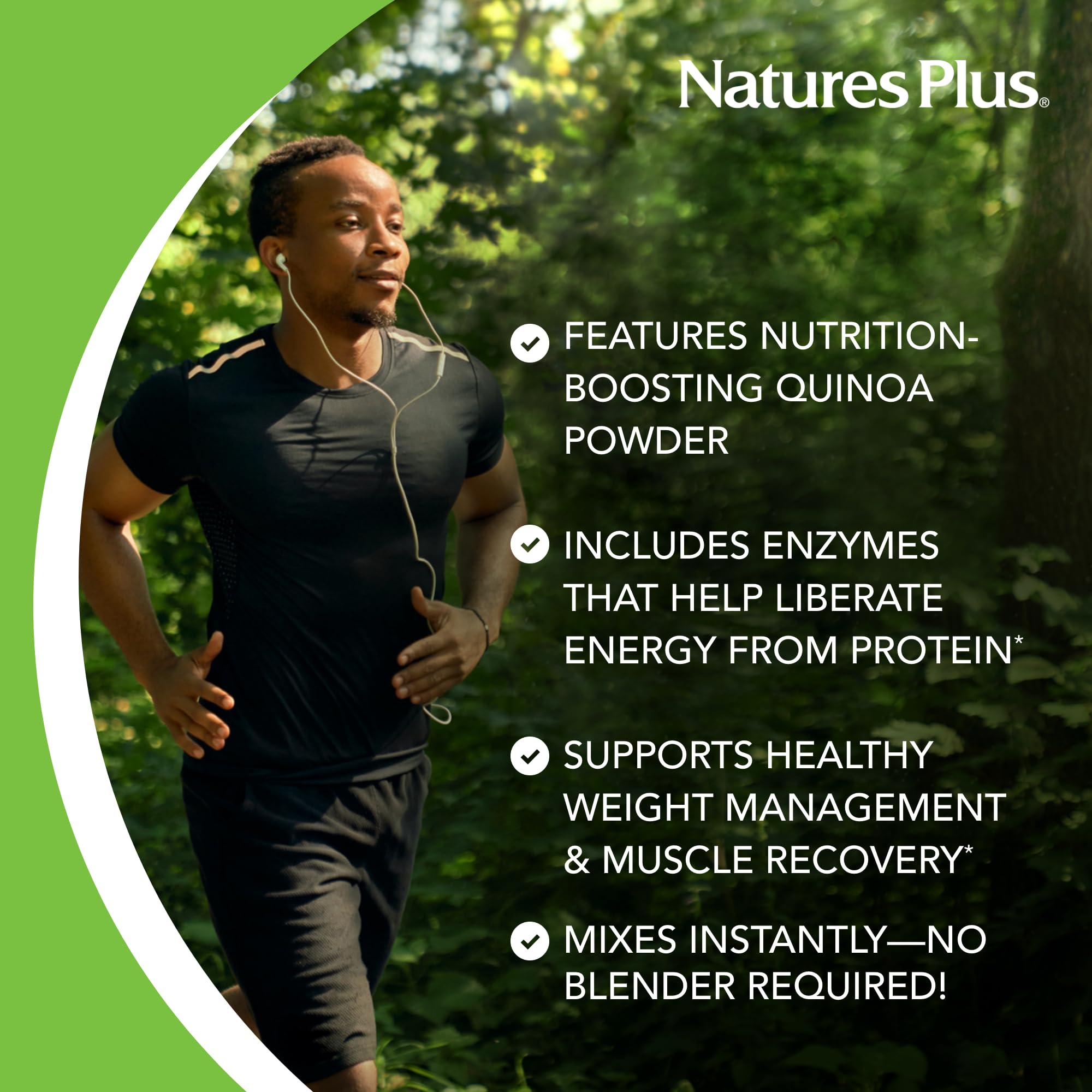 NaturesPlus protéine pois biologique – vegan et sans gluten pour régimes