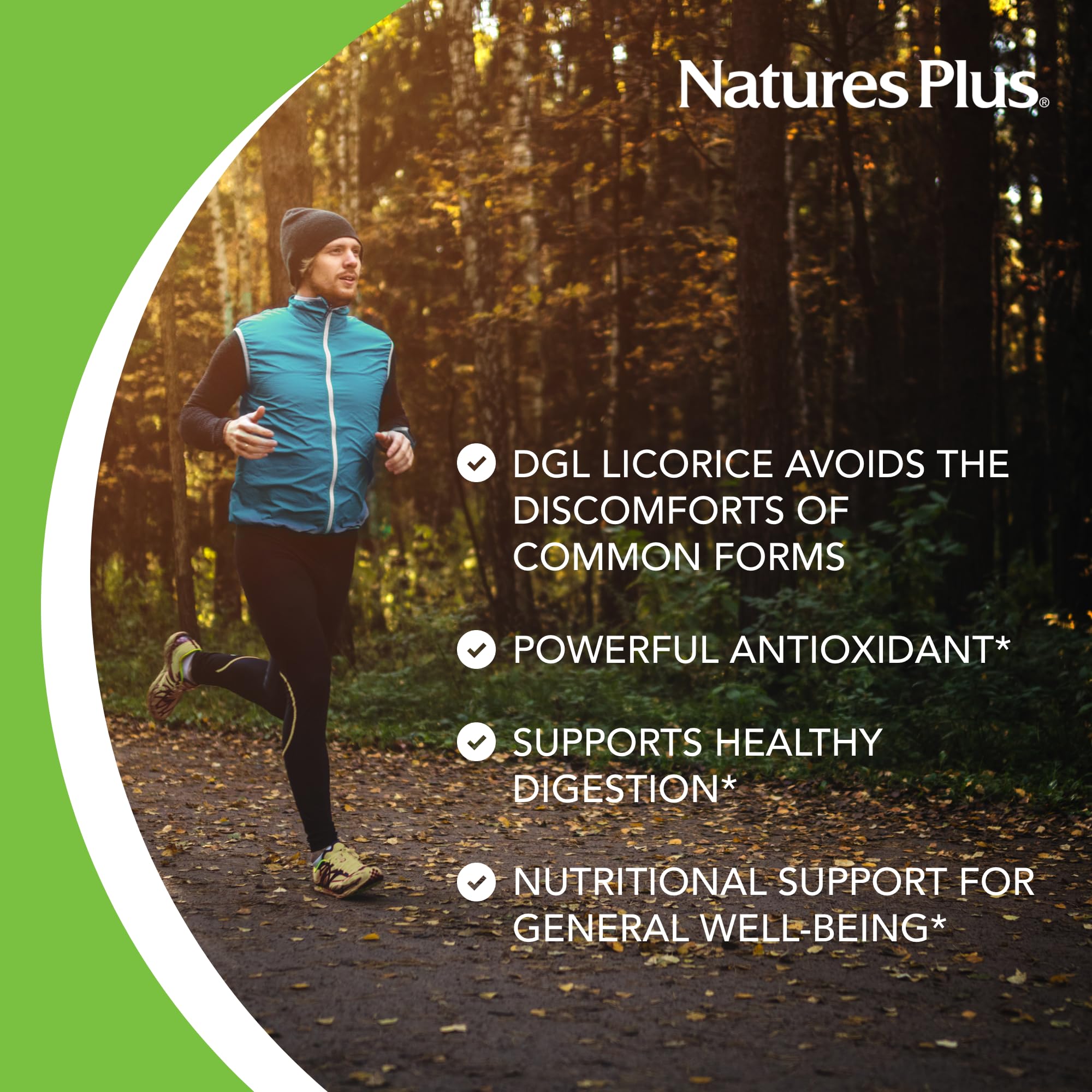 NaturesPlus Reglisse DGL capsules dans l'etui, pratique en voyage