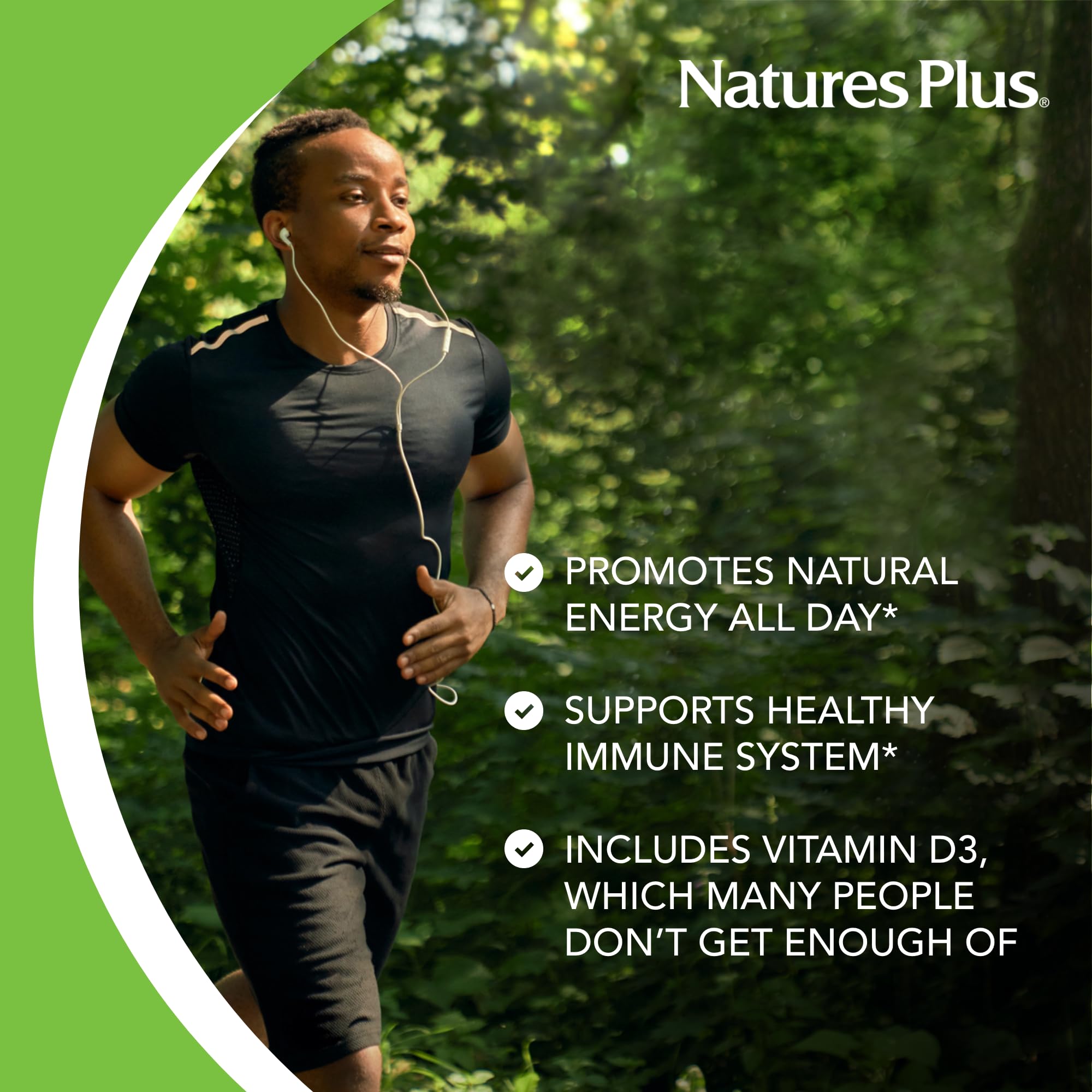 Source of Life de NaturesPlus: boîte sans gluten et végétarienne pour consommateurs sensibles.