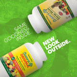 NaturesPlus Source de Vie Énergie Shake, ingrédients visibles et protéines complètes soutenant l'énergie.
