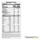 NaturesPlus Source de Vie Énergie Shake, nouvel emballage mais même qualité et profil nutritionnel.