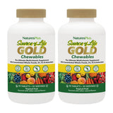 NaturesPlus Source de Vie Gold en bouteille, soutien global et énergie quotidienne.