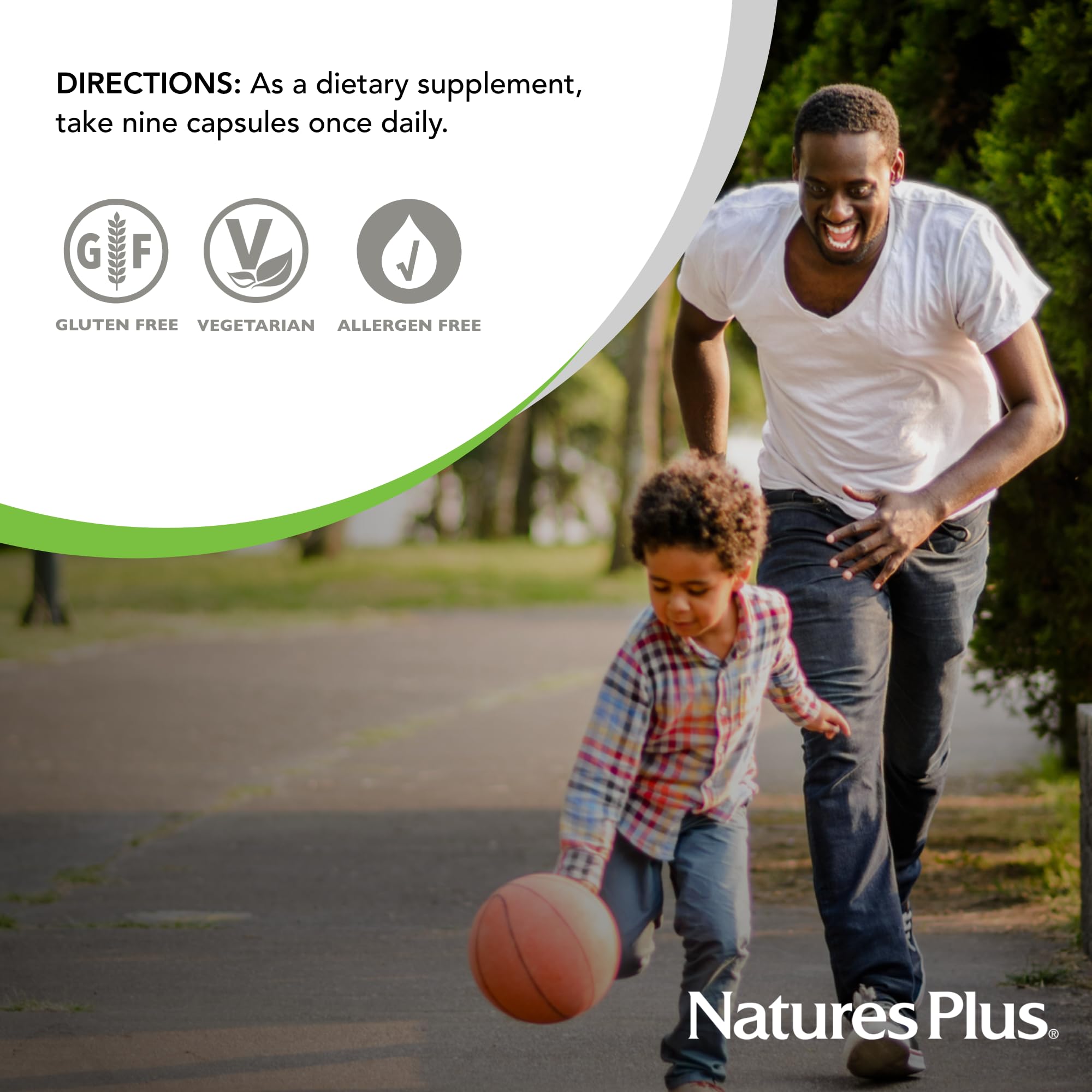 NaturesPlus Source de Vie Gold – prise quotidienne simple avec un repas.