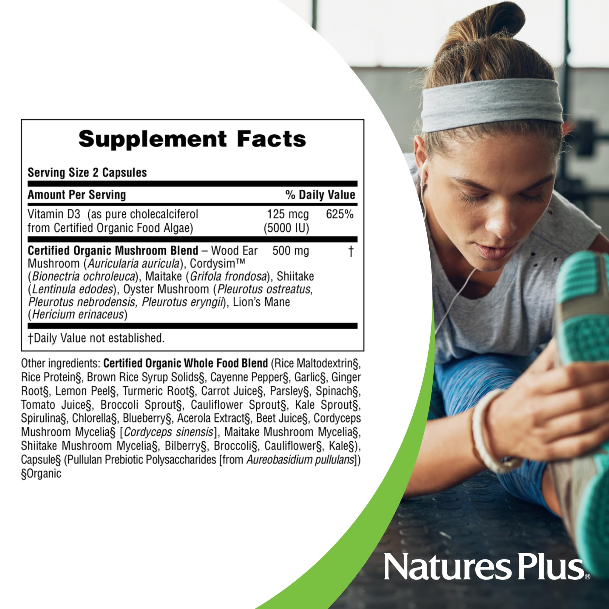 NaturesPlus Source de Vie Jardin D3 — étiquette bio certifiée et sans OGM.
