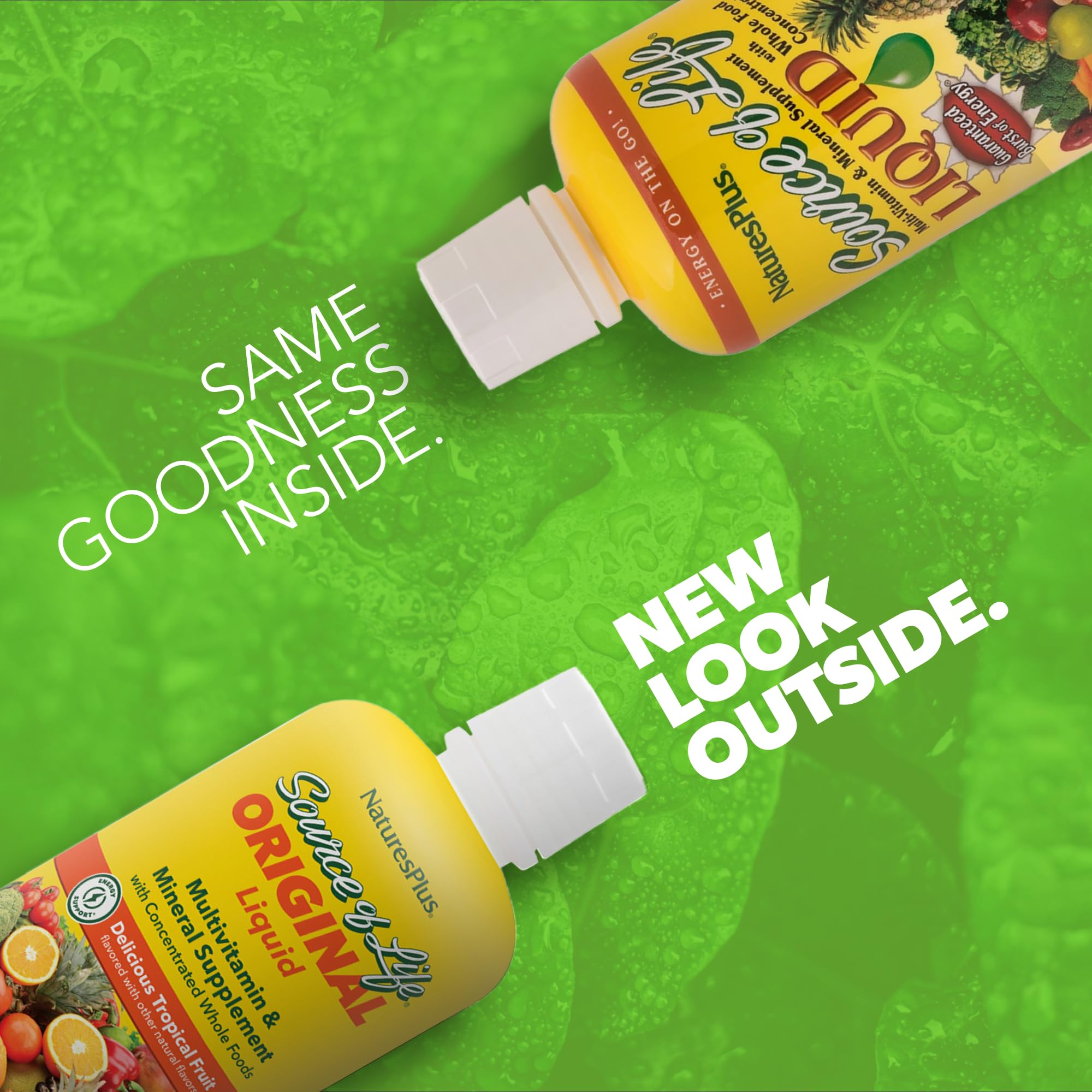 NaturesPlus Source of Life Liquide, etiquette nutrition, informations claires
