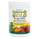 NaturesPlus Source de Vie Or Énergie Shake en bouteille, collation pratique et énergétique.