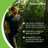 Étiquette NaturesPlus Source de Vie Or avec D3 et B12.