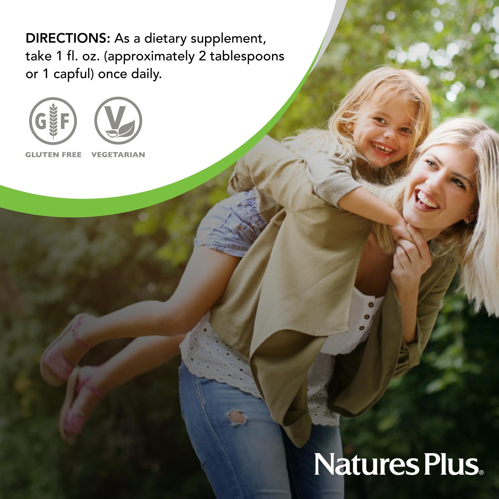NaturesPlus Source de Vie Prenatal Liquide, sans gluten et végétarien, adapté au régime prénatal.