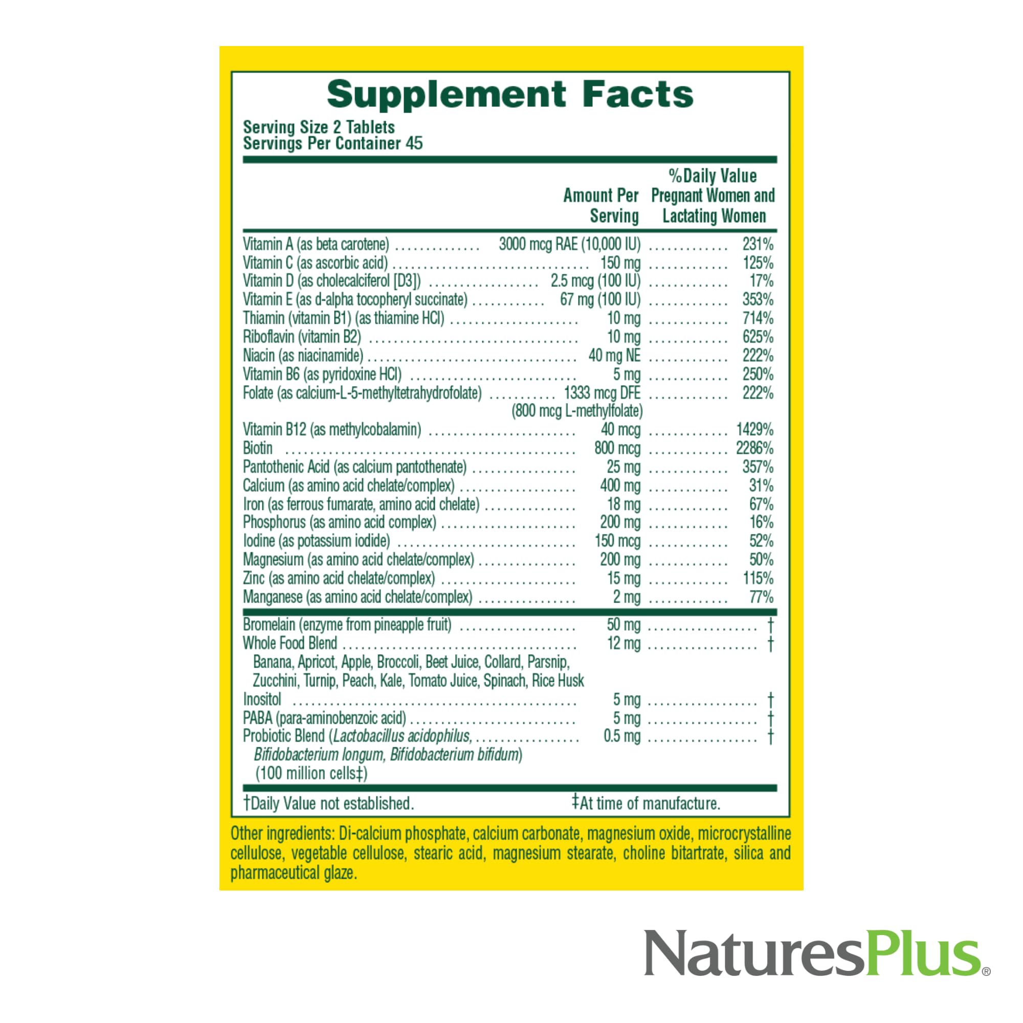 NaturesPlus Source de Vie Prénatal : conseils d'utilisation simples pour une routine quotidienne.