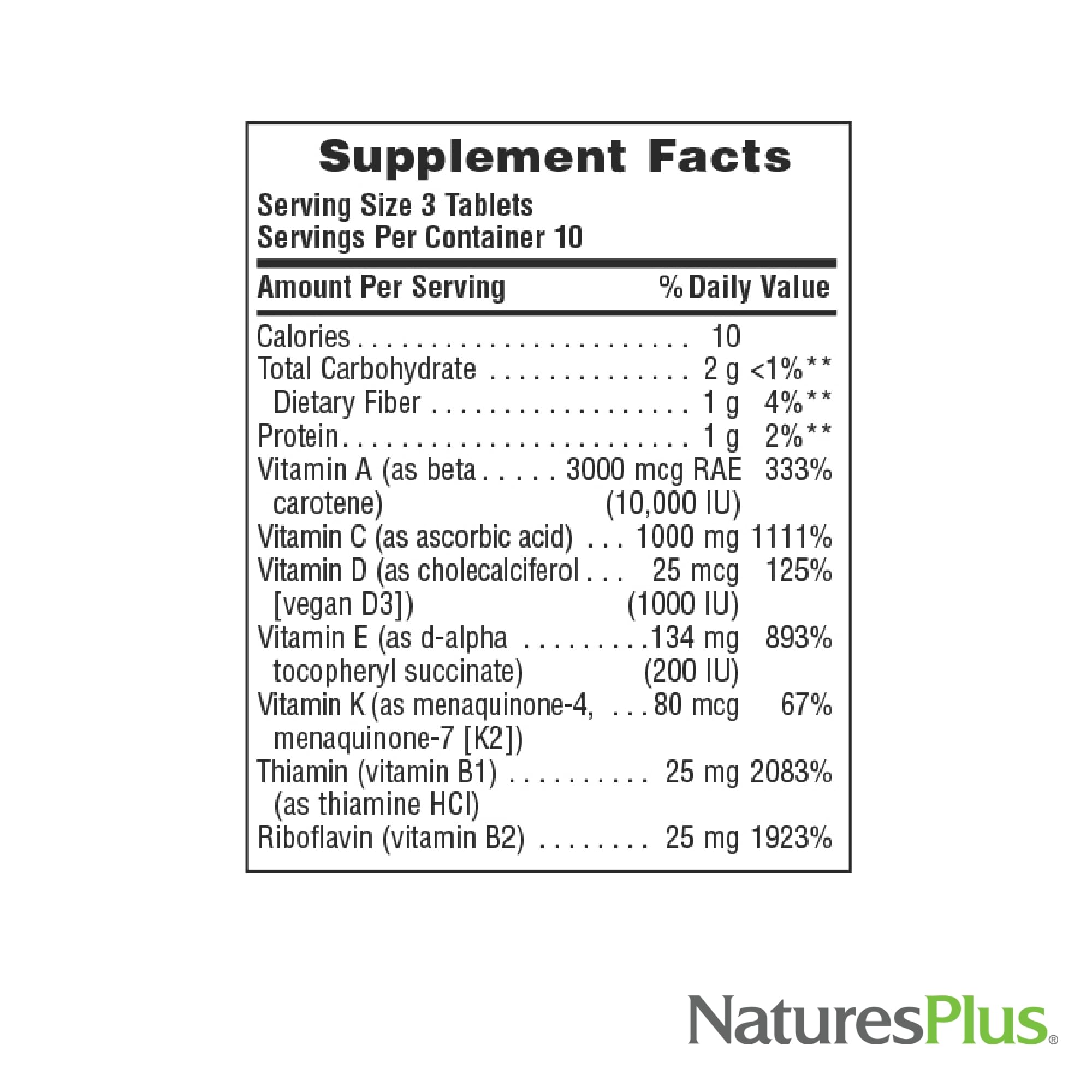 NaturesPlus Source de Vie sans gluten et vegetarien, option pratique.