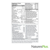 NaturesPlus Source de Vie Verte et Rouge — panneau nutritionnel lisible, aide à planifier votre routine.