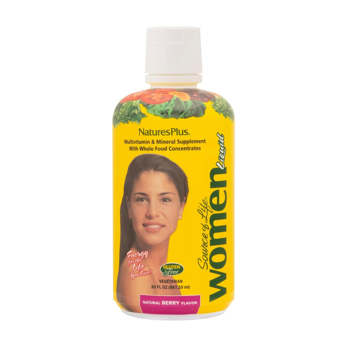 NaturesPlus Source of Life Women Liquide - bouteille prête à l'emploi et énergie potentielle.