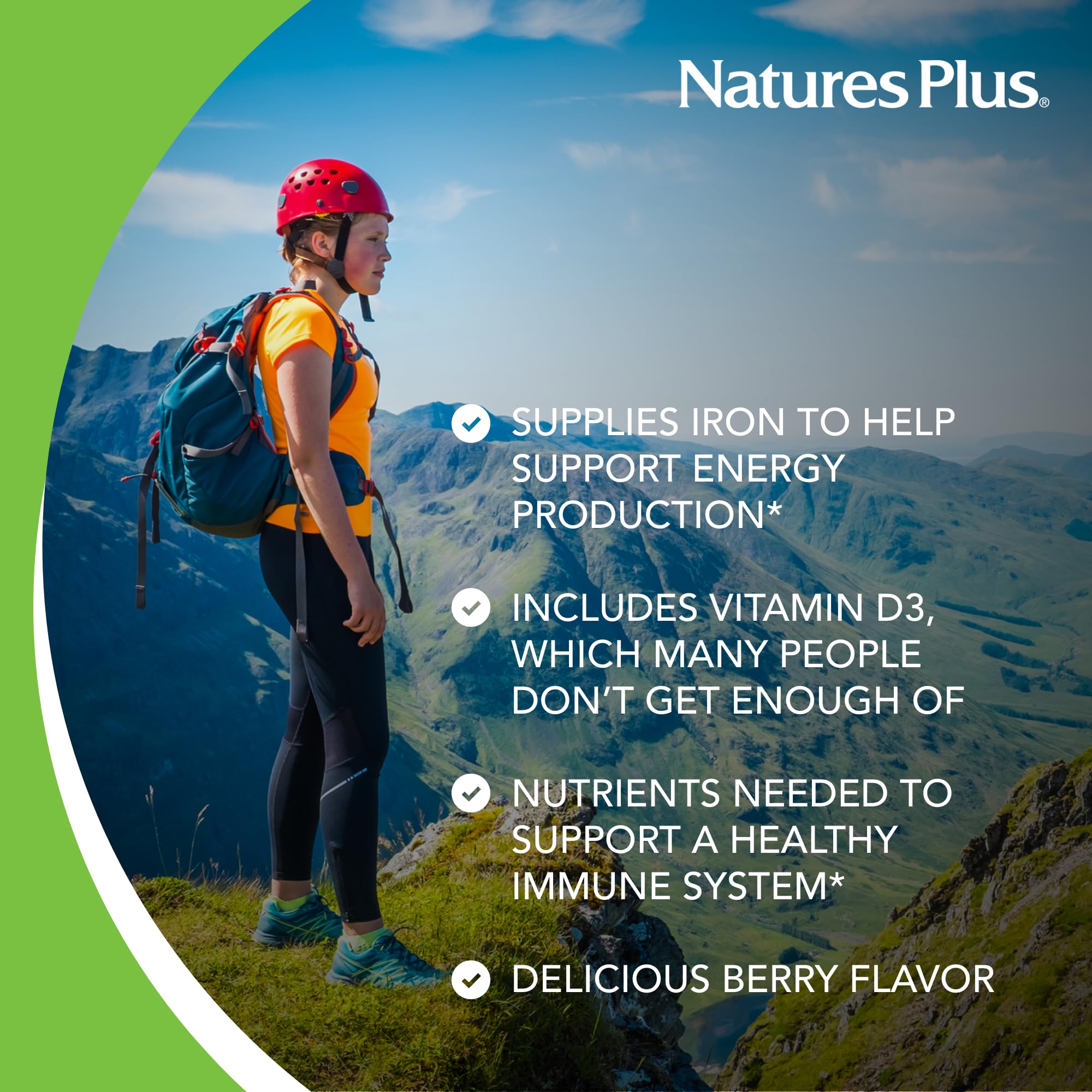 NaturesPlus Source of Life Women Liquide - etiquette claire des nutriments.