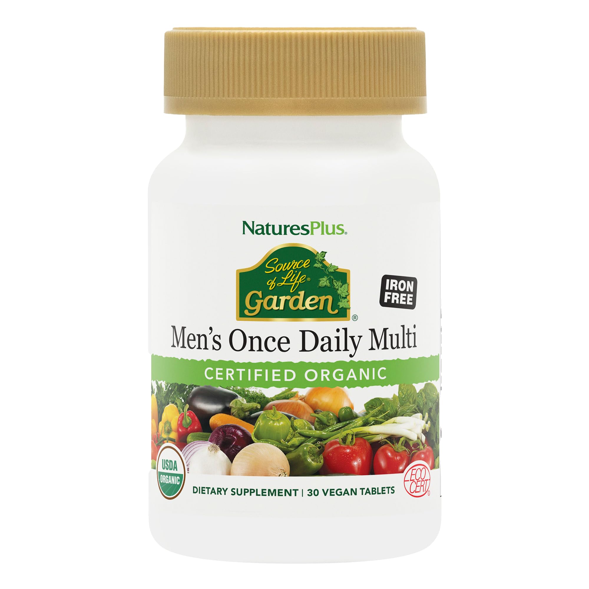 NaturesPlus Source of Life Garden – comprimé homme, soutien énergie potentiel.