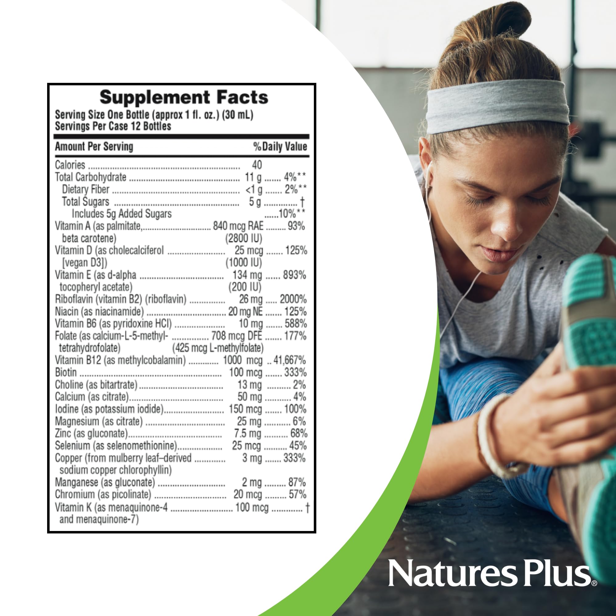 NaturesPlus Source of Life Gold Shot – mélange de nutriments issus de plus de 100 fruits et légumes