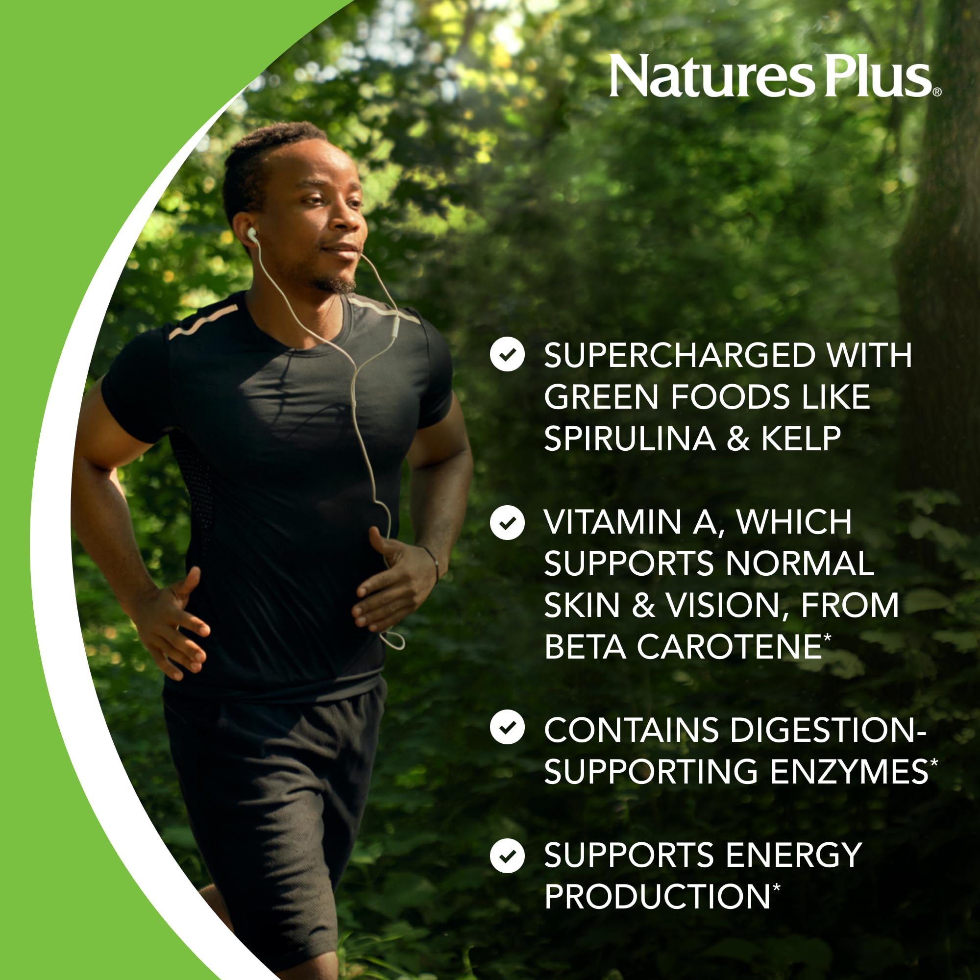 NaturesPlus Source of Life Green Lightning – enzymes digestives et ingrédients présents