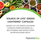 NaturesPlus Source of Life Green Lightning – gélules vertes pour énergie quotidienne
